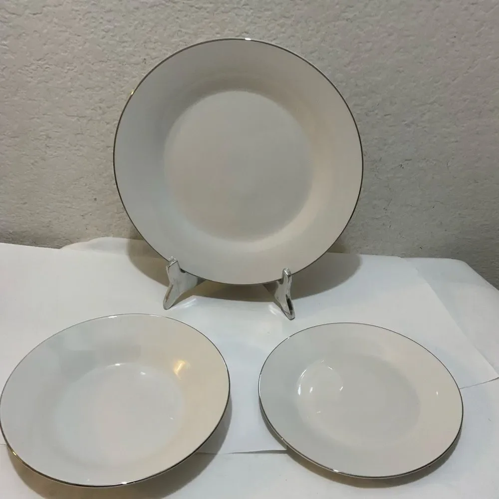 New Robert Stanley Dish Set Of 3 Dinner Plate, Salad bowl, salad plate G18